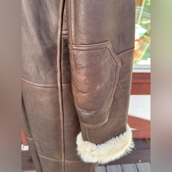 Ralph Lauren 100% sheep skin shearling coat - Picture 3 of 9